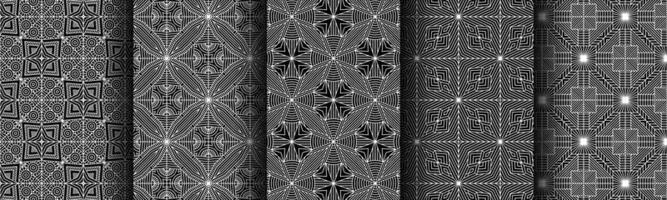 modern black and white geometric pattern collection bundle vector