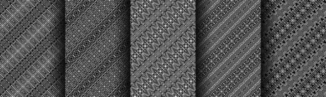 modern black and white geometric pattern collection bundle vector