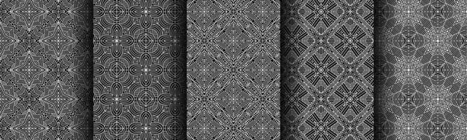 modern black and white geometric pattern collection bundle vector