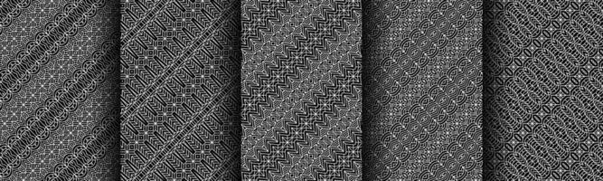 modern black and white geometric pattern collection bundle vector