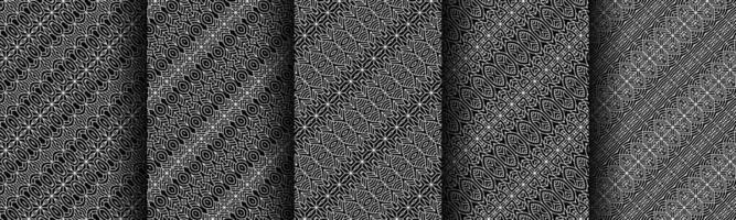 modern black and white geometric pattern collection bundle vector