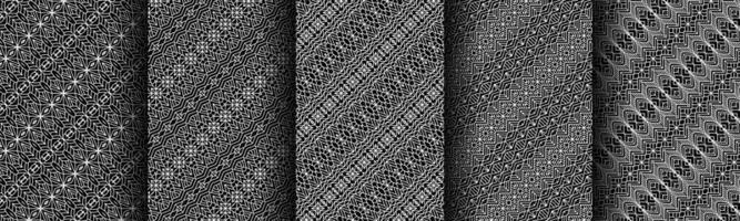 modern black and white geometric pattern collection bundle vector