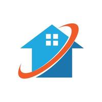 diseño de logotipo de inversión inmobiliaria vector