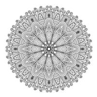 mandala Coloring book. wallpaper design, tile pattern, shirt, greeting card, sticker, lace pattern and tattoo. decoration for interior design. Vector ethnic oriental circle ornament. white background