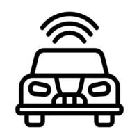 Autonomous Car Icon Design vector