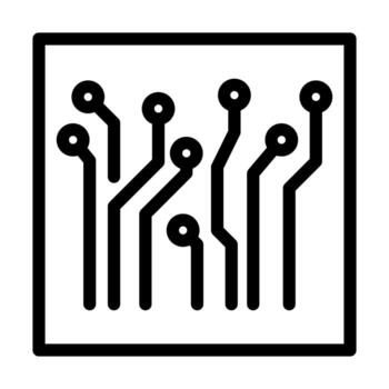 Circuit Icon Design vector