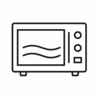 microwave outline icon vector