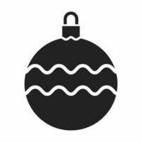 Christmas ball flat icon vector