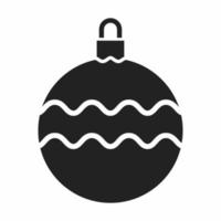 Christmas ball flat icon vector