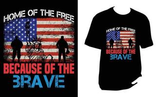 4th of july T Shirt vector