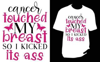 Breast cancer T Shirt vector