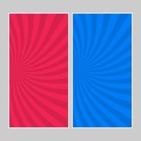 Set of multi colored pop art banners. Halftone comic template with place for your text for design. Vector illustration