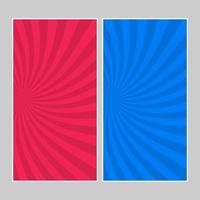 Set of multi colored pop art banners. Halftone comic template with place for your text for design. Vector illustration