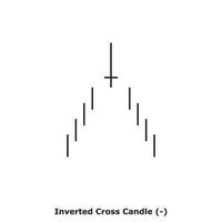 Inverted Cross Candle - White and Black - Square vector