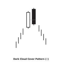 patrón de cubierta de nubes oscuras - blanco y negro - cuadrado vector