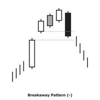 Breakaway Pattern - White and Black - Square vector