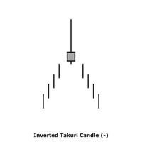 Inverted Takuri Candle - White and Black - Square vector