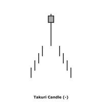 Takuri Candle - White and Black - Square vector