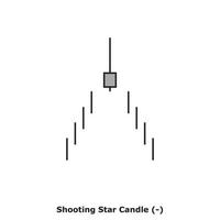 Shooting Star Candle - White and Black - Square vector