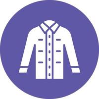 estilo de icono de camisa de vestir vector