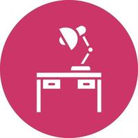 Table Lamp Icon Style vector