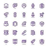 Essential Element icon pack for your website, mobile, presentation, and logo design. Essential Element icon basic line gradient design. Vector graphics illustration and editable stroke.