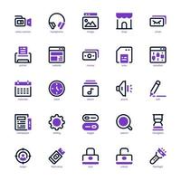 Essential Element icon pack for your website, mobile, presentation, and logo design. Essential Element icon mixed line and solid design. Vector graphics illustration and editable stroke.