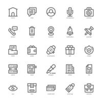 Essential Element icon pack for your website, mobile, presentation, and logo design. Essential Element icon outline design. Vector graphics illustration and editable stroke.