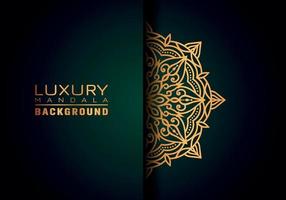 Luxury ornamental mandala logo background, arabesque style. vector