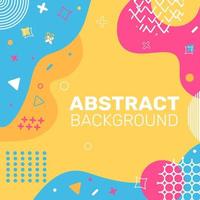 Abstract vector background. Simple geometric shapes with lines and dots.