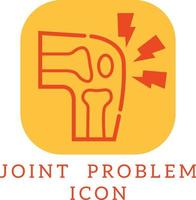 joint problem icon vector illustration.