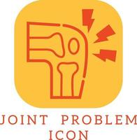 joint problem icon vector illustration.