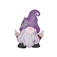 Halloween-Gnome-Aquarell-Cliparts png