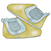 bellissimo acquerello neonato scarpe png