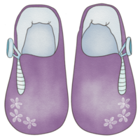 beautiful watercolor newborn shoes png