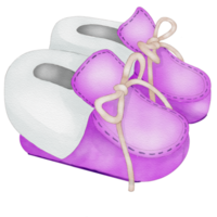 bellissimo acquerello neonato scarpe png