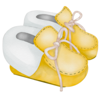 bellissimo acquerello neonato scarpe png