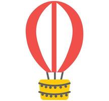 balloon, hot, ballon, fly, illustration, transport, aircraft, icon, baloon, hotair, ballooning, vector