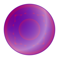 Amethyst jewel gemstone in realistic style. Colorful PNG illustration.