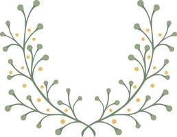 hand drawn laurel wreath vector