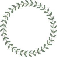 hand drawn laurel wreath vector