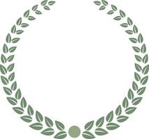 hand drawn laurel wreath vector