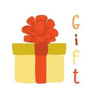 Vector set of various gift boxes. easy to edit. Flat design.