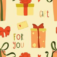 Vector set of various gift boxes. easy to edit. Flat design.