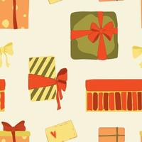 conjunto vectorial de varias cajas de regalo. fácil de editar diseño plano. vector