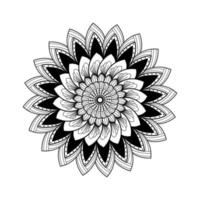 Mandala coloring book vector