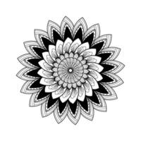 Mandala coloring book vector