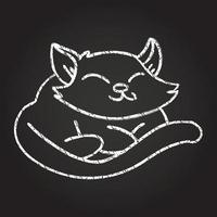 Cat Chalk Drawing vector