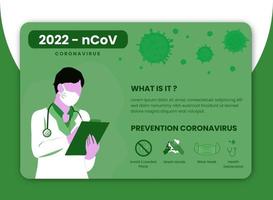 Coronavirus Infographic Concept vector