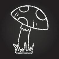 Toadstool Chalk Drawing vector